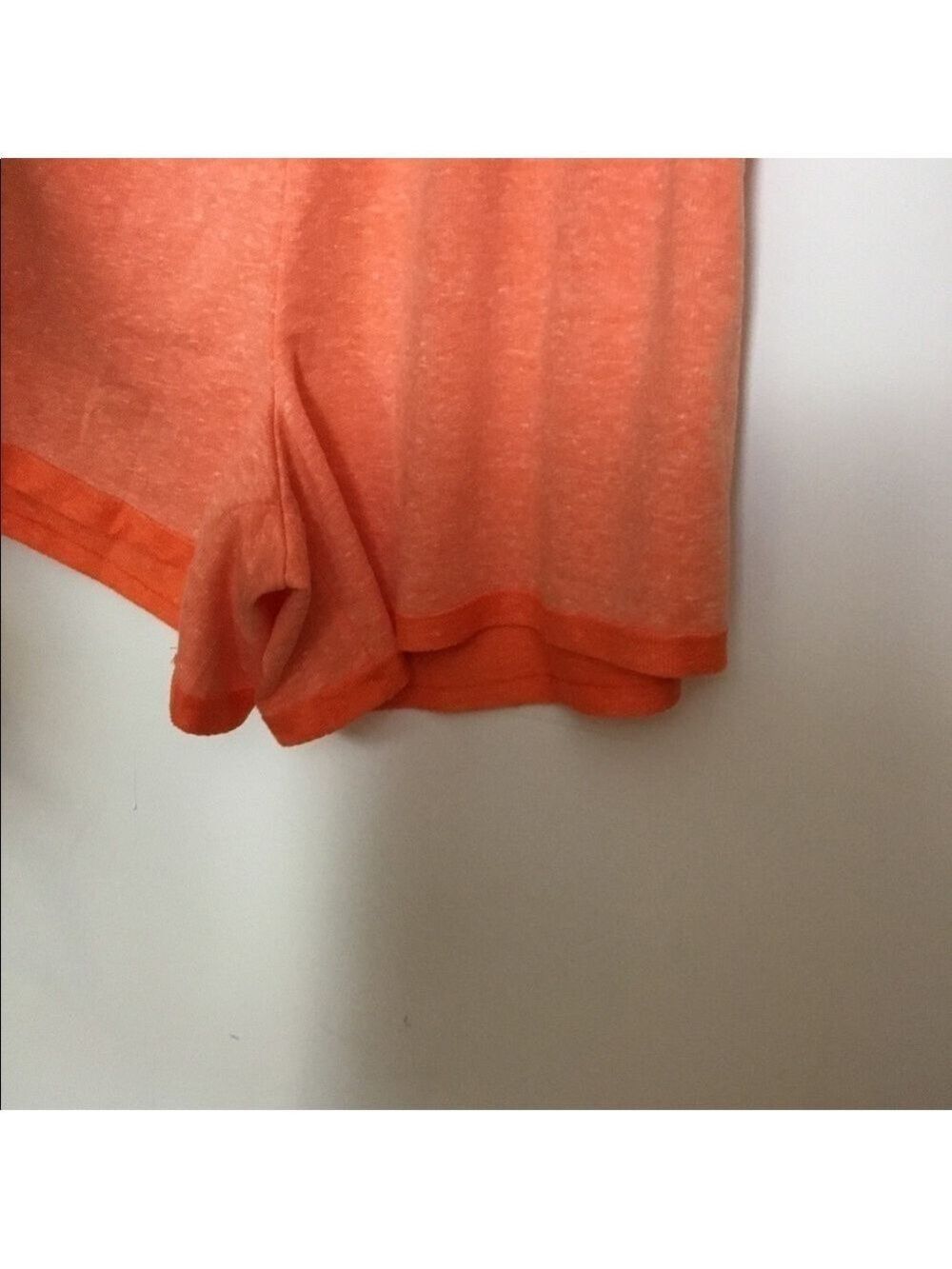 So French Terry sleeveless pajama top and short set XL color is coral - Picture 9 of 12